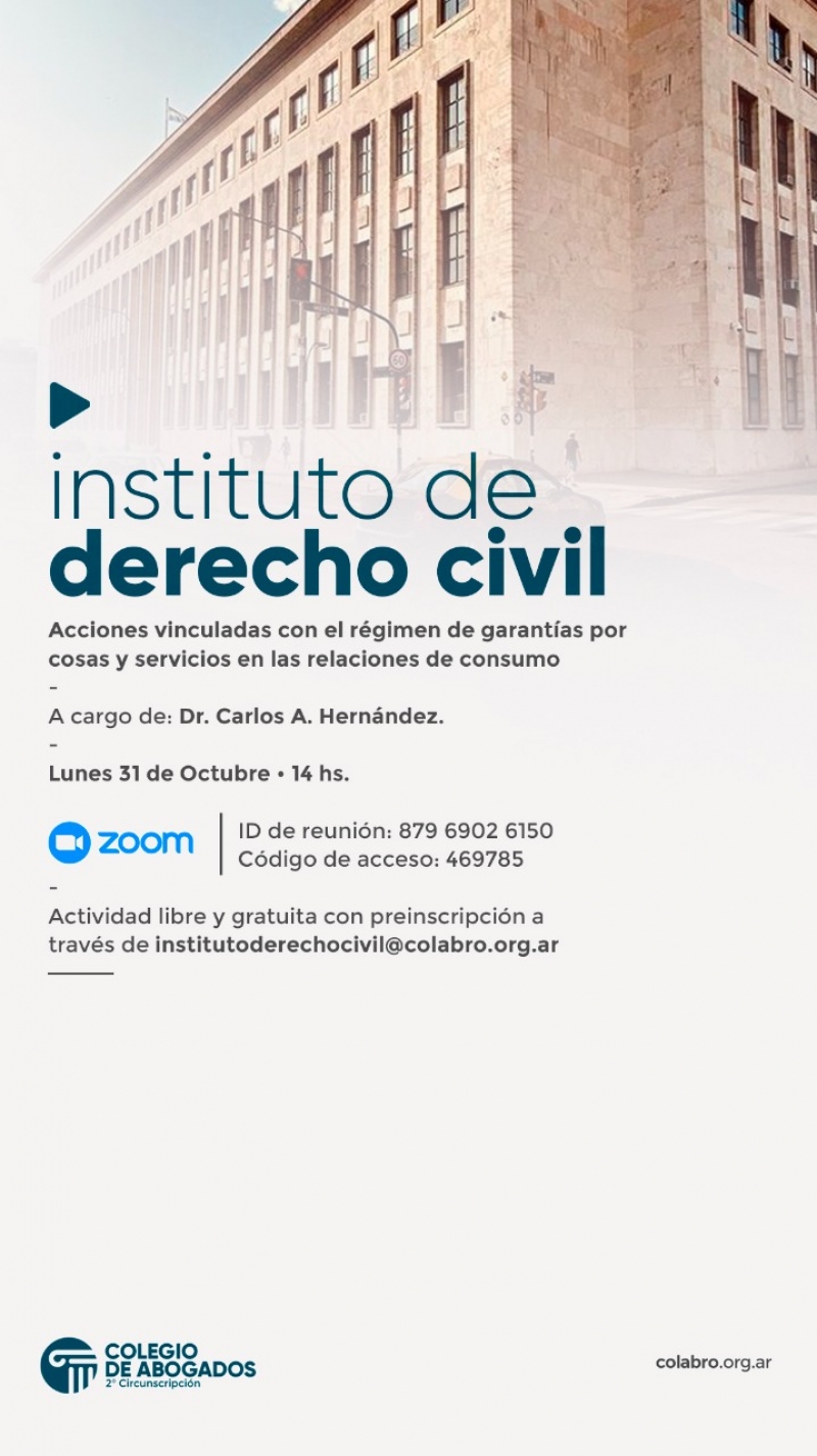 Acciones vinculadas con el régimen de garantías por cosas y servicios en las relaciones de consumo - 31/10/2022